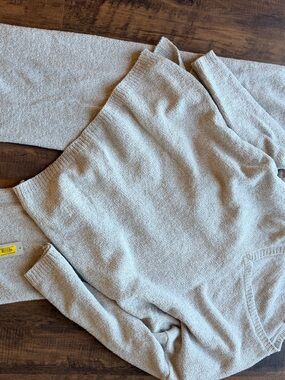 Natori Cream Cozy Knit Pajama Top